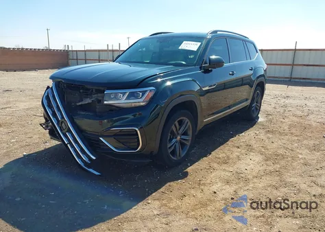 2021 Volkswagen Atlas 3.6L V6 Se W/Technology R-Line из США, поврежденный, VIN 1V2PR2CA4MC526235